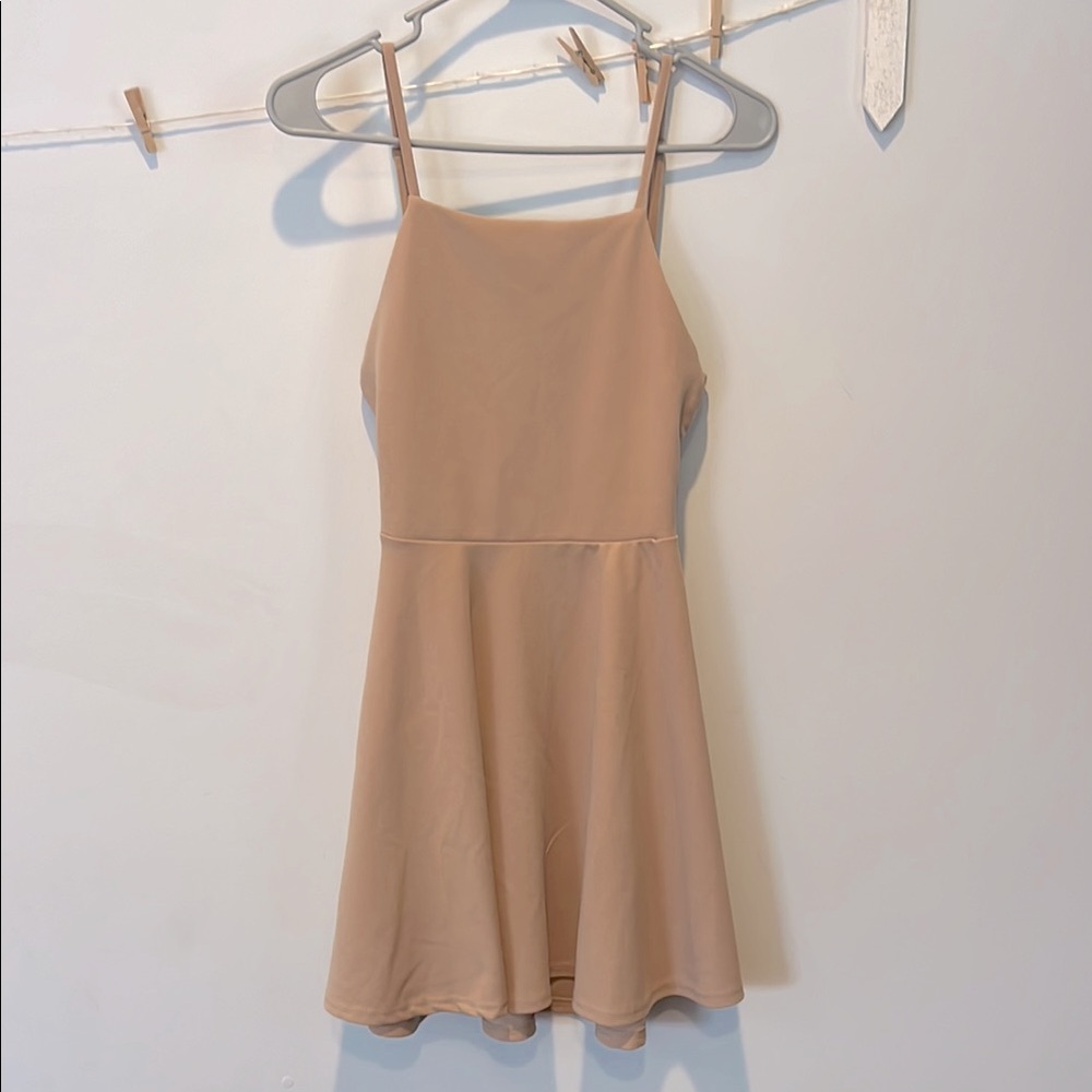 Chic Tan Dress